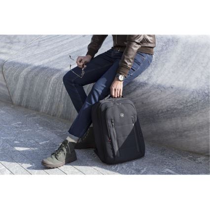 Wenger - Mochila para portátil 16 l 16 con bolsillo para tableta 12 City Traveler negro