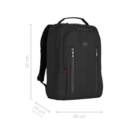Wenger - Mochila para portátil 16 l 16 con bolsillo para tableta 12 City Traveler negro