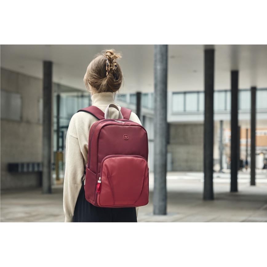 Wenger - Mochila para portátil 20 l 15,6 con bolsillo para tableta 10 Movimiento rojo