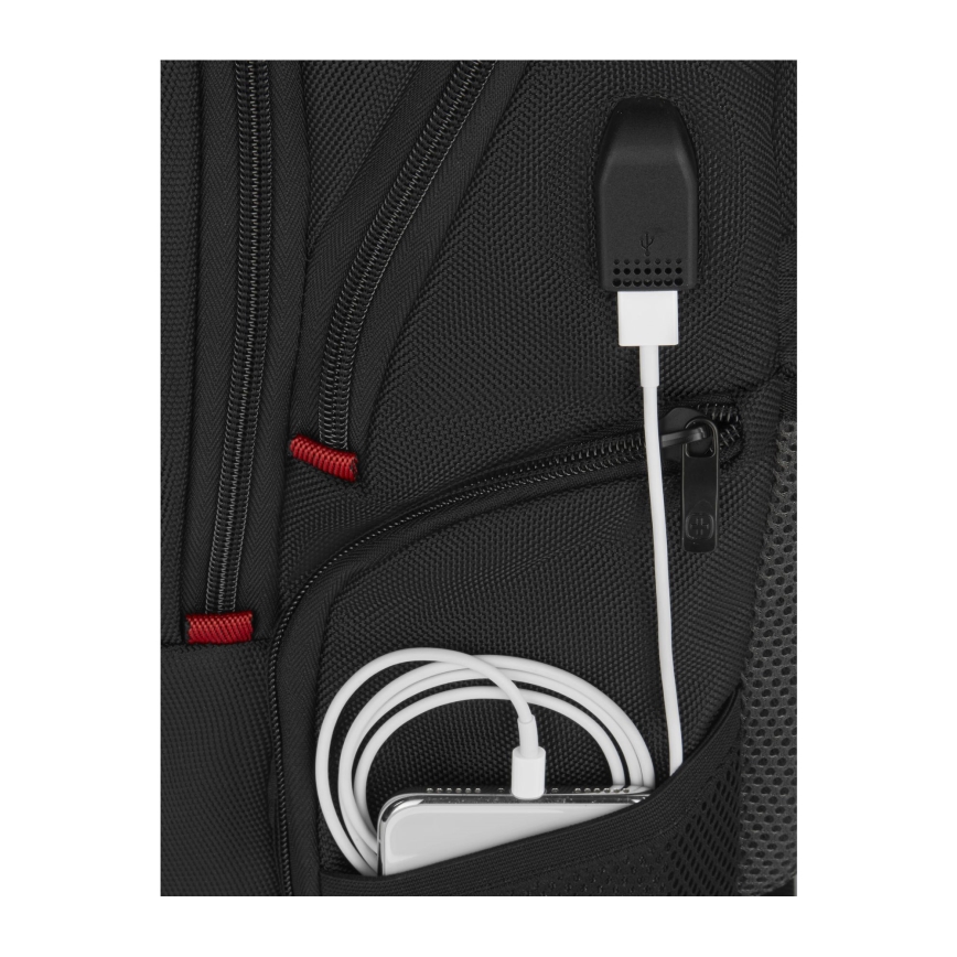 Wenger - Mochila para portátil 25 l 16 con bolsillo para tableta 10 Pegasus Deluxe negro
