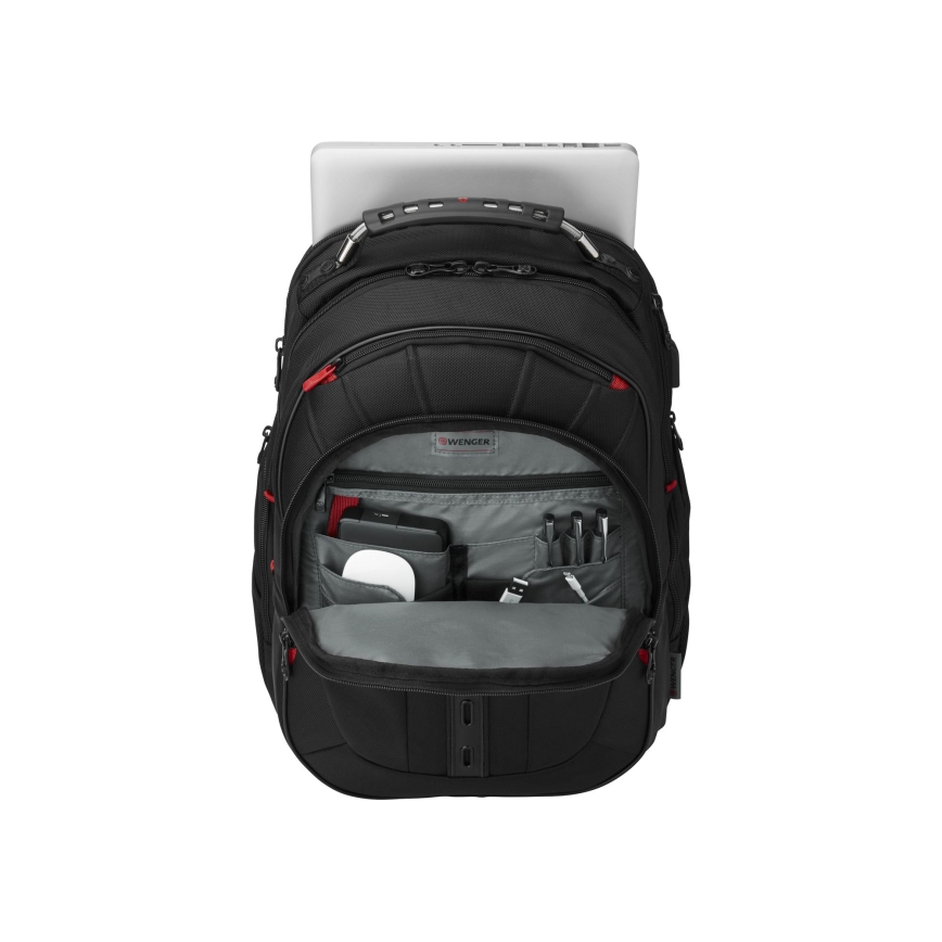 Wenger - Mochila para portátil 25 l 16 con bolsillo para tableta 10 Pegasus Deluxe negro