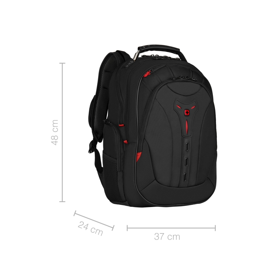 Wenger - Mochila para portátil 25 l 16 con bolsillo para tableta 10 Pegasus Deluxe negro