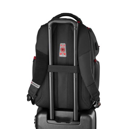 Wenger - Mochila para portátil 29 l 17,3'' con bolsillo para tableta 12 Reproductor One negro