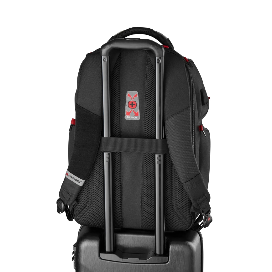 Wenger - Mochila para portátil 29 l 17,3'' con bolsillo para tableta 12 Reproductor One negro