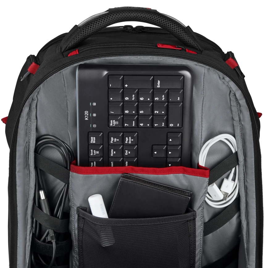 Wenger - Mochila para portátil 29 l 17,3'' con bolsillo para tableta 12 Reproductor One negro