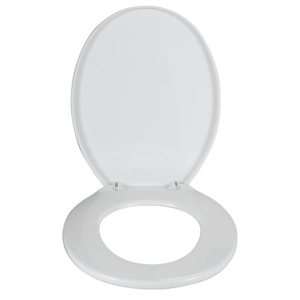 WENKO 105000100-WC asiento para inodoro AURORA 45 x 36 cm blanco
