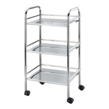 WENKO 12285100 - Carrito EXCLUSIVE 41x75 cm cromado brillante