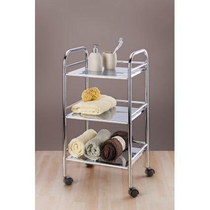 WENKO 12285100 - Carrito EXCLUSIVE 41x75 cm cromado brillante