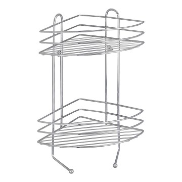 WENKO 15498100 - Estantería de esquina EXCLUSIVE 23x30,5 cm cromo brillante