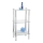 WENKO 15851100 - Estantería YAGO 40x74 cm plateada/transparente