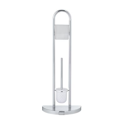 WENKO 16608100 - Cepillo para inodoro COSENZA 33x84 cm cromo brillante/satinado