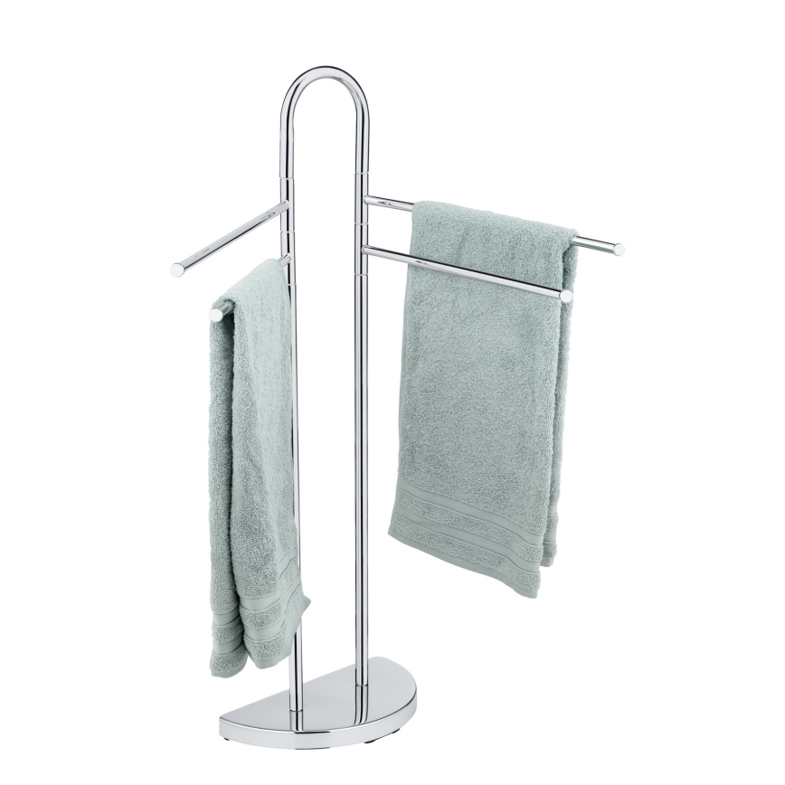 WENKO 16610100 - Toallero de pie COSENZA 33x93,5 cm cromo brillante