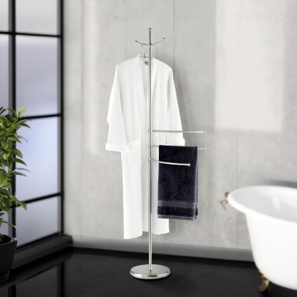 WENKO 16827100 - Soporte ADIAMO 28x170 cm plateado