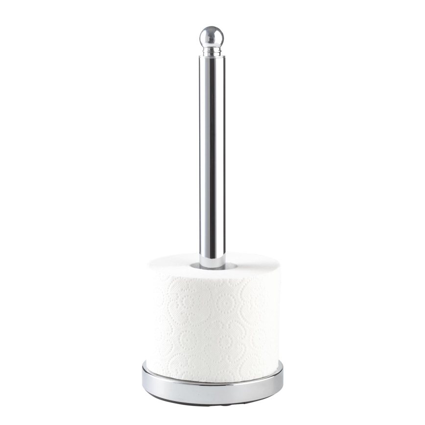 WENKO 16878100 - Soporte para papel higiénico VITERBO 14x35 cm plateado