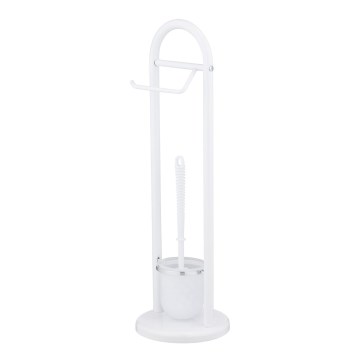 WENKO 17092100 - Escobilla para inodoro SIENA 19x63 cm blanco/satinado