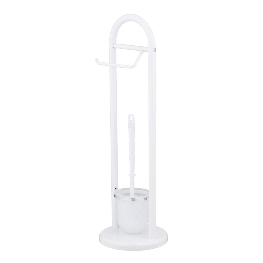 WENKO 17092100 - Escobilla para inodoro SIENA 19x63 cm blanco/satinado