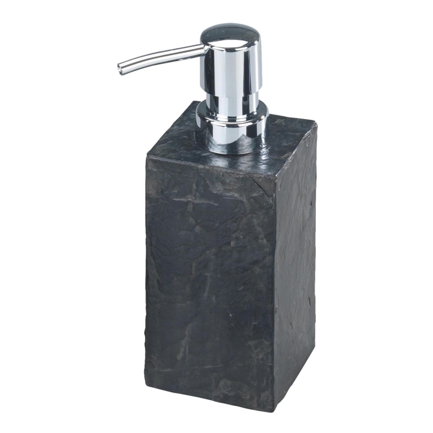 WENKO 17921100 - Dispensador de jabón SLATE ROCK 250 ml antracita