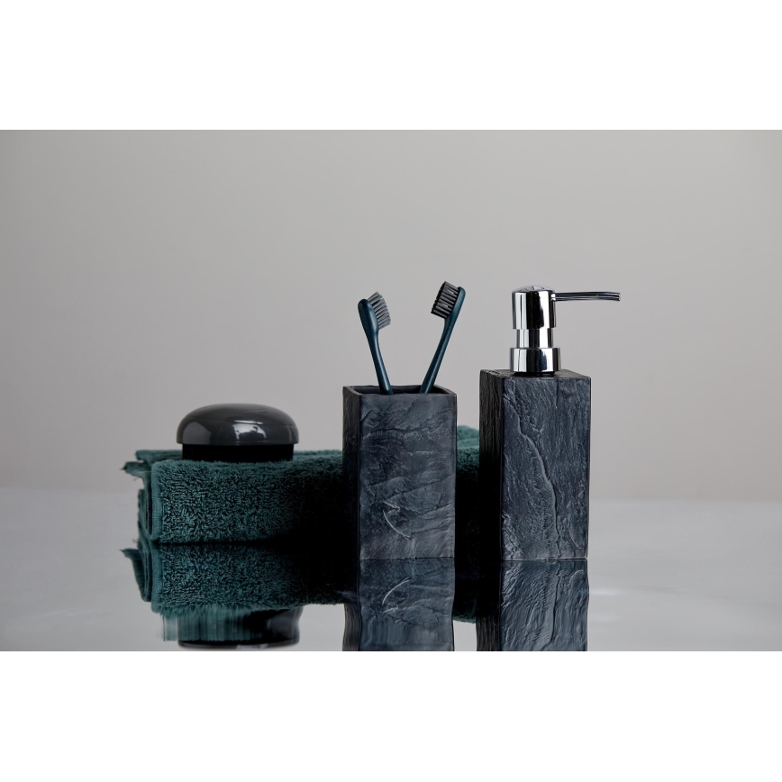 WENKO 17921100 - Dispensador de jabón SLATE ROCK 250 ml antracita
