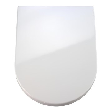 WENKO 18396100-WC asiento para WC PALMA 46,5x35,7 cm blanco/plateado