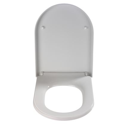 WENKO 18396100-WC asiento para WC PALMA 46,5x35,7 cm blanco/plateado