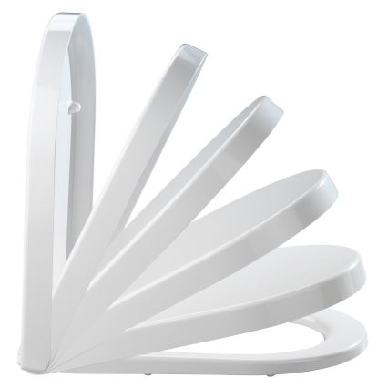 WENKO 18396100-WC asiento para WC PALMA 46,5x35,7 cm blanco/plateado