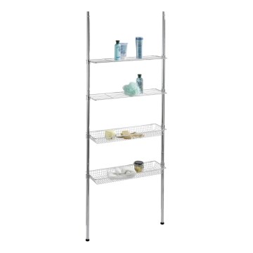 WENKO 18597100-Estantería 71x285 cm cromo brillante