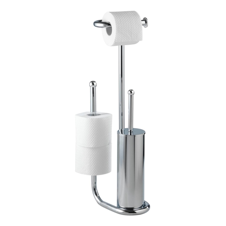 WENKO 18730100 - Escobilla para WC UNIVERSALO 20x62,5 cm cromo brillante