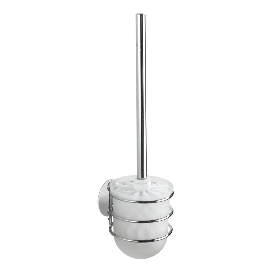 WENKO 18768100-WC set TURBO-LOC redondo acero 10x37,5 cm cromo brillante/blanco