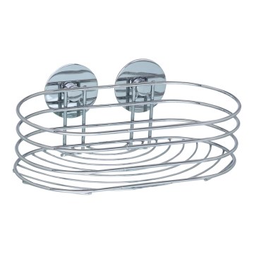 WENKO 18775100-Estante TURBO-LOC redondo acero 23,5x13,5 cm cromo brillante