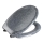 WENKO 18902100-WC asiento de inodoro OTTANA 44,5x37,5 cm granito/gris/plateado