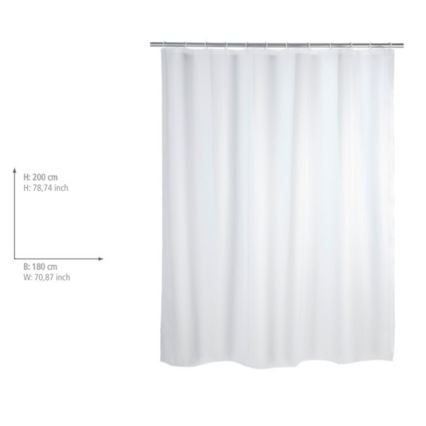 WENKO 19104100 - Cortina de ducha 180x200 cm blanca