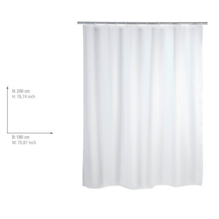 WENKO 19104100 - Cortina de ducha 180x200 cm blanca
