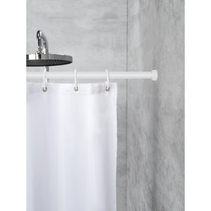 WENKO 19209100 - Barra de ducha 18,5x2 cm blanca