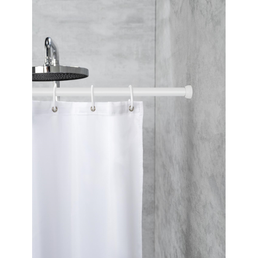 WENKO 19209100 - Barra de ducha 18,5x2 cm blanca