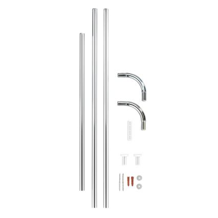 WENKO 19215100 - Soporte para barra UNIVERSAL 2x2 cm cromado/blanco