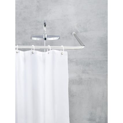 WENKO 19215100 - Soporte para barra UNIVERSAL 2x2 cm cromado/blanco