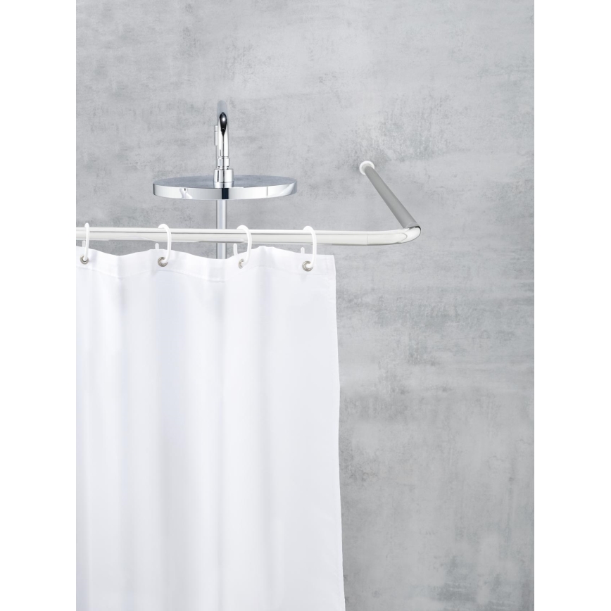 WENKO 19215100 - Soporte para barra UNIVERSAL 2x2 cm cromado/blanco