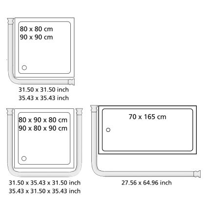 WENKO 19218100 - Barra UNIVERSAL 2,5x2,5 cm cromado/blanco