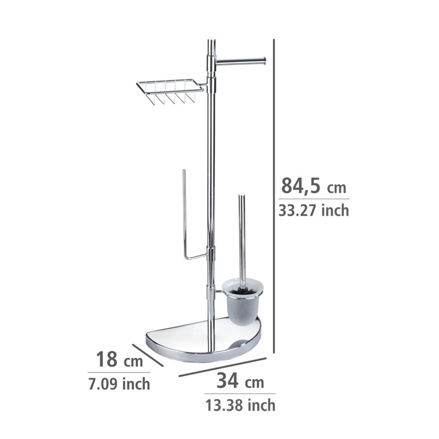 WENKO 196022500 - Centro de tocador SPACE MARVEL 34x84,5 cm plateado/satinado