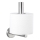 WENKO 19613100 - Soporte para papel higiénico BOSIO MATT 8x18 cm acero inoxidable/plateado