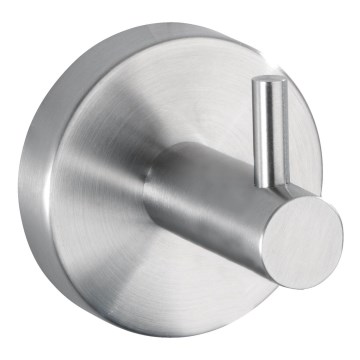 WENKO 19621100 - Gancho BOSIO MATT 5,5x5,5 cm acero inoxidable/plateado