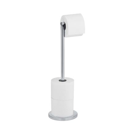 WENKO 19637100 - Portarrollos para papel higiénico 21x55 cm acero inoxidable/plateado
