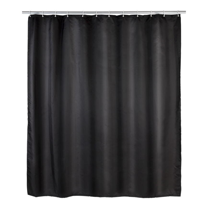 WENKO 20043100 - Cortina de ducha 180x200 cm negra