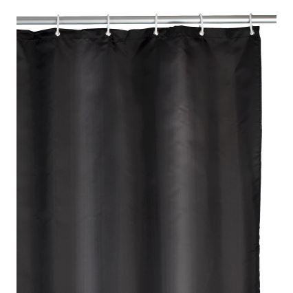 WENKO 20043100 - Cortina de ducha 180x200 cm negra