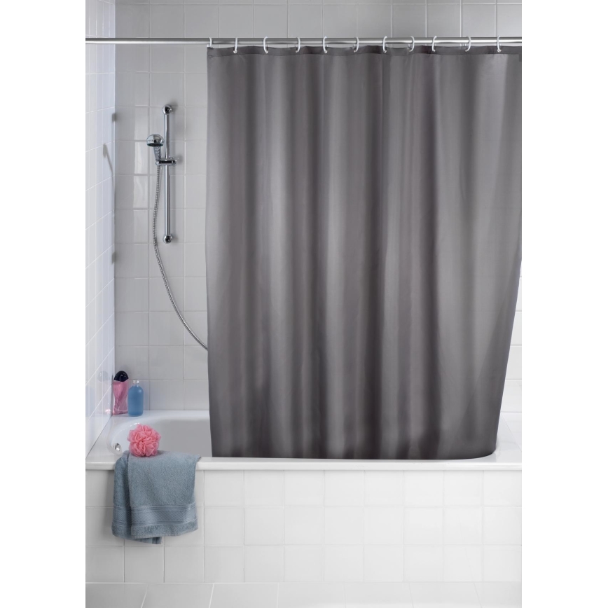 WENKO 20044100 - Cortina de ducha 180x200 cm gris