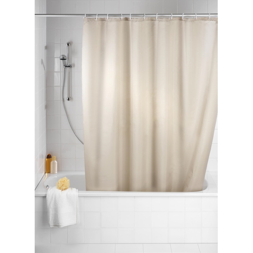 WENKO 20045100 - Cortina de ducha 180x200 cm beige