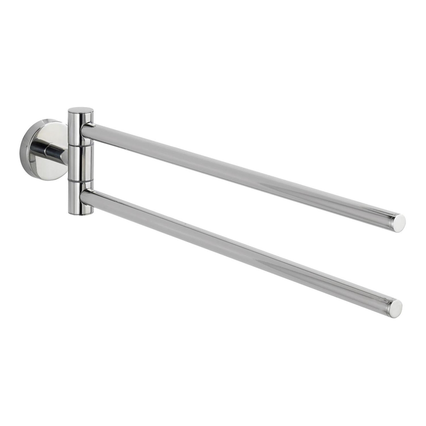 WENKO 20213100 - Toallero BOSIO SHINE 43x9 cm acero inoxidable/plateado