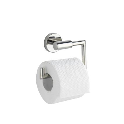 WENKO 20216100 - Soporte para papel higiénico BOSIO SHINE 15x10,5 cm acero inoxidable/plateado