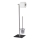 WENKO 20391100 - Cepillo para inodoro LIMA 23,5x69 cm acero inoxidable/satinado/negro