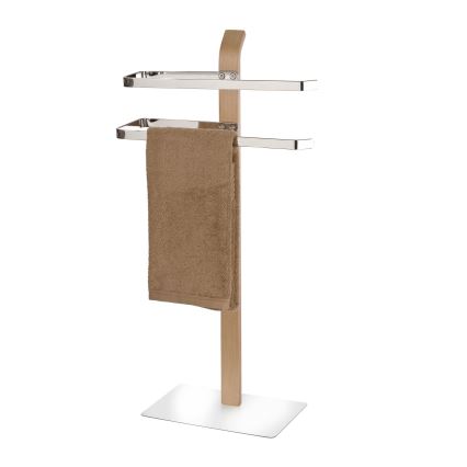 WENKO 20396100 - Soporte para toallas SAMONA 40,5x79,5 cm cromado brillante/marrón